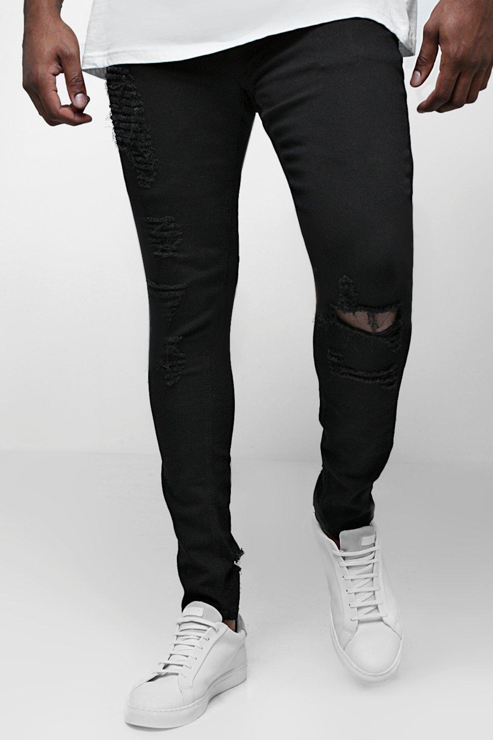 mens big and tall distressed jeans